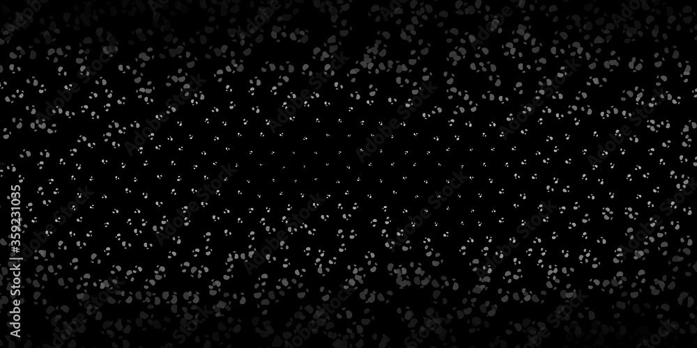 Dark gray vector background with random forms.
