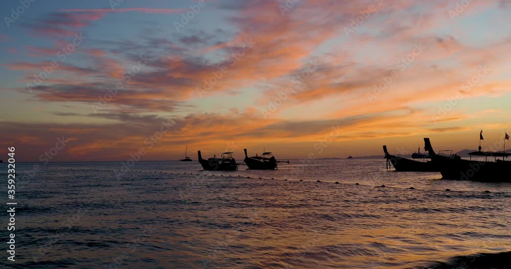 Traditional Thai long-tail boat