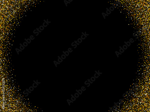 Golden glitter frame background vector Gold background textures