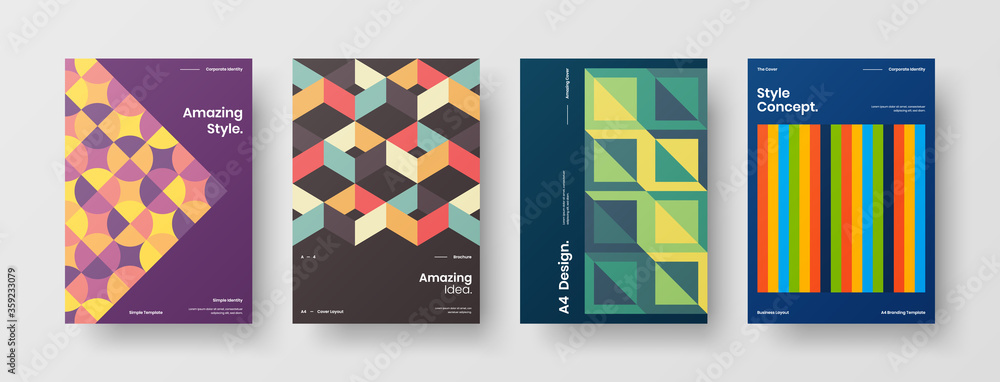 Abstract brochure cover vector design. Corporate identity geometric illustration template. Abstract brochure cover vector design. Corporate identity geometric illustration template.