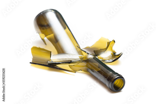 Photography Shattered wine bottle