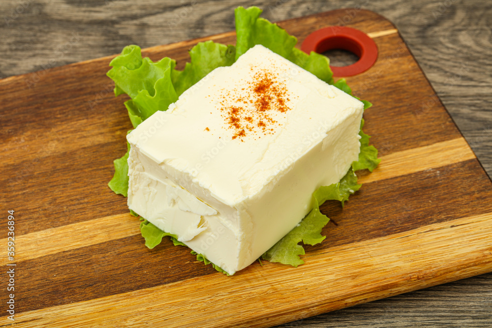 Greek traditional soft feta cheese