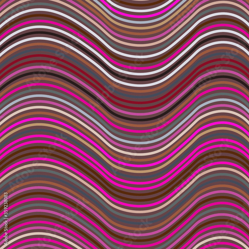 Abstract decorative background with colorful lines. The ornament. Square background can be used for  textile, fabric, pillow, shawl and tile. Vector.