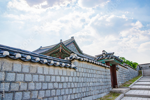 korea traditional architecture  at suown city                                   