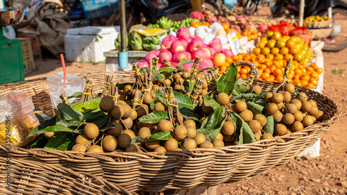 A basket full of longan photo