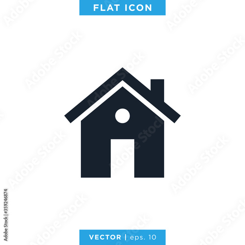 Home, House Icon Vector Logo Design Template