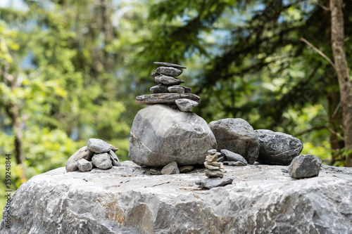 Cairn in nature