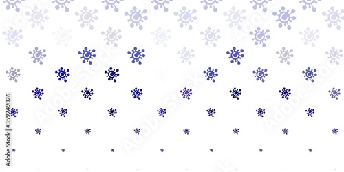 Light Gray vector template with flu signs.