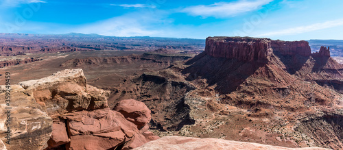 Island in the sky from the grand view point overlook in Canyonlands national park