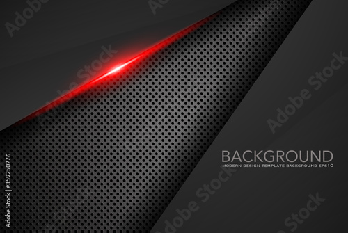 abstract metallic red black frame layout modern tech design template background , Black and red background. Vector graphic template design - Vector