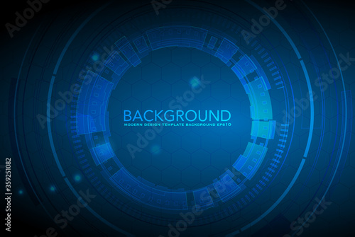 Futuristic technology HUD vector background. Eps10. - Vector