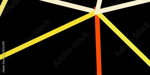 Light red, yellow vector geometric polygonal design.
