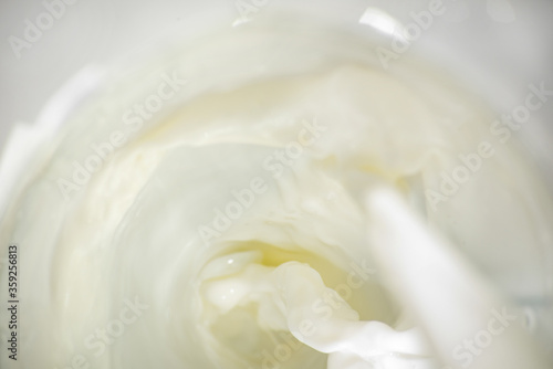Bright milk abstract background with splashes