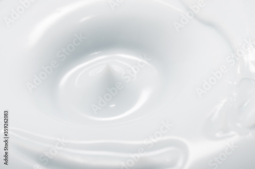 Cosmetics. Cream white background texture.