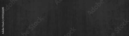 Black stone concrete texture background anthracite panorama banner long 