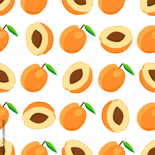 Illustration on theme big colored seamless apricot