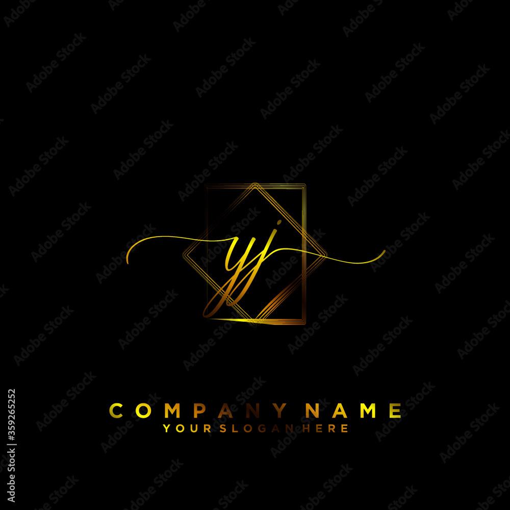 YJ Initial handwriting logo vector
YJ Initial handwriting logo vector
