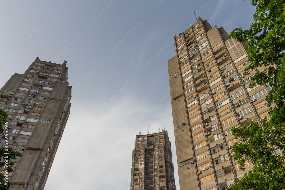 Eastern City Gate of Belgrade (Rudo) is a complex of three large residential buildings situated in the neighborhood of Konjarnik. It is among the most prominent structures along city skyline.