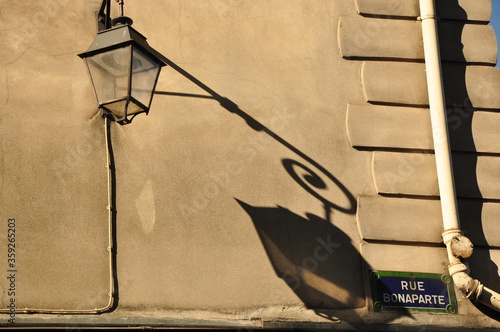 lantern on the wall