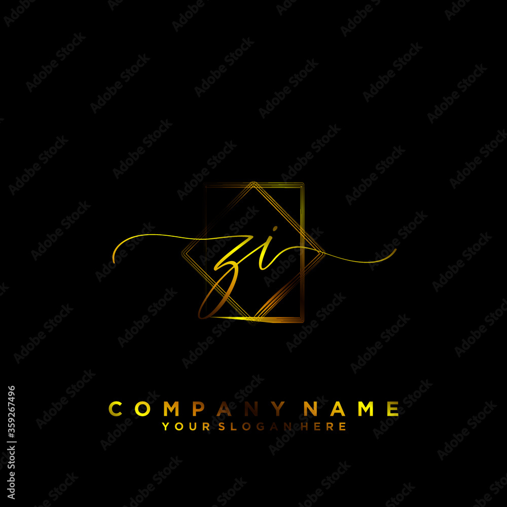 ZI Initial handwriting logo vector
ZI Initial handwriting logo vector