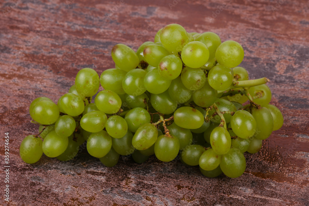 Sweet green grape branch