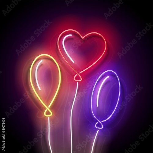 Glow Different Form Balloons