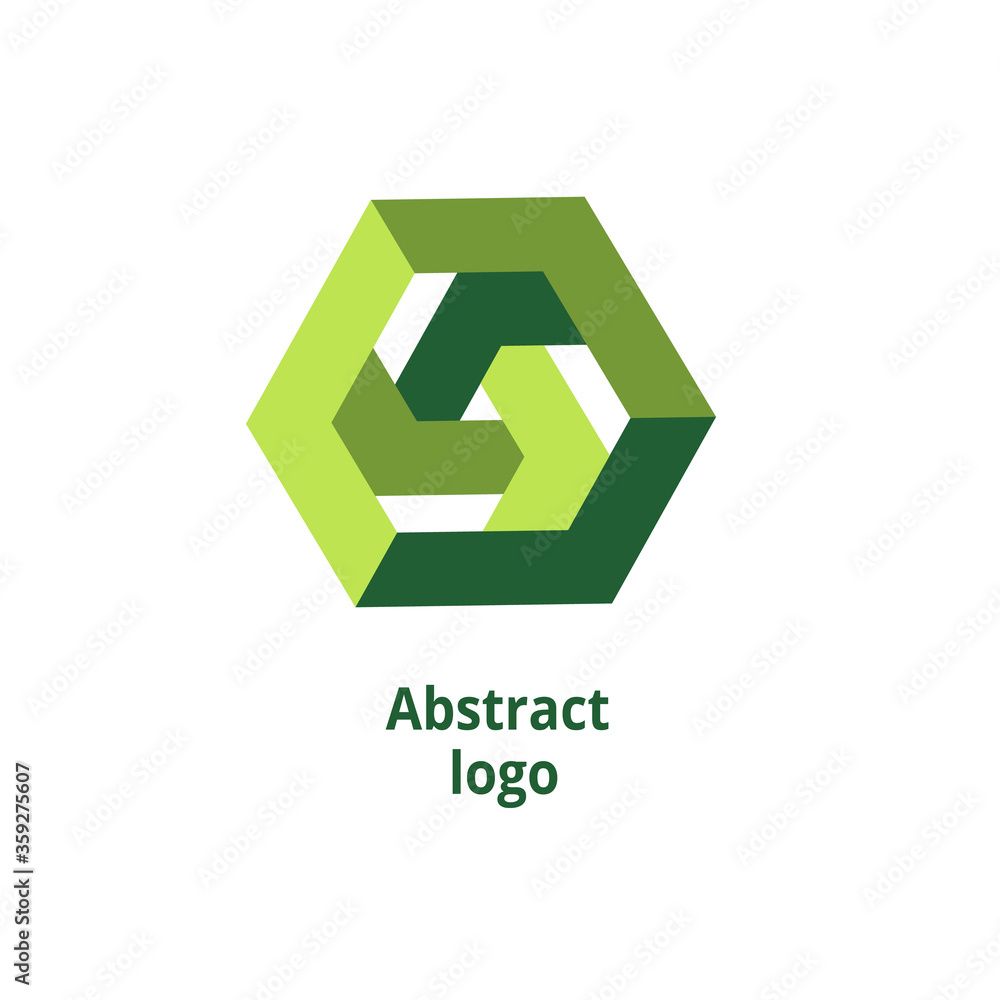 abstract geometric logo on a white background abstract geometric logo on a white background