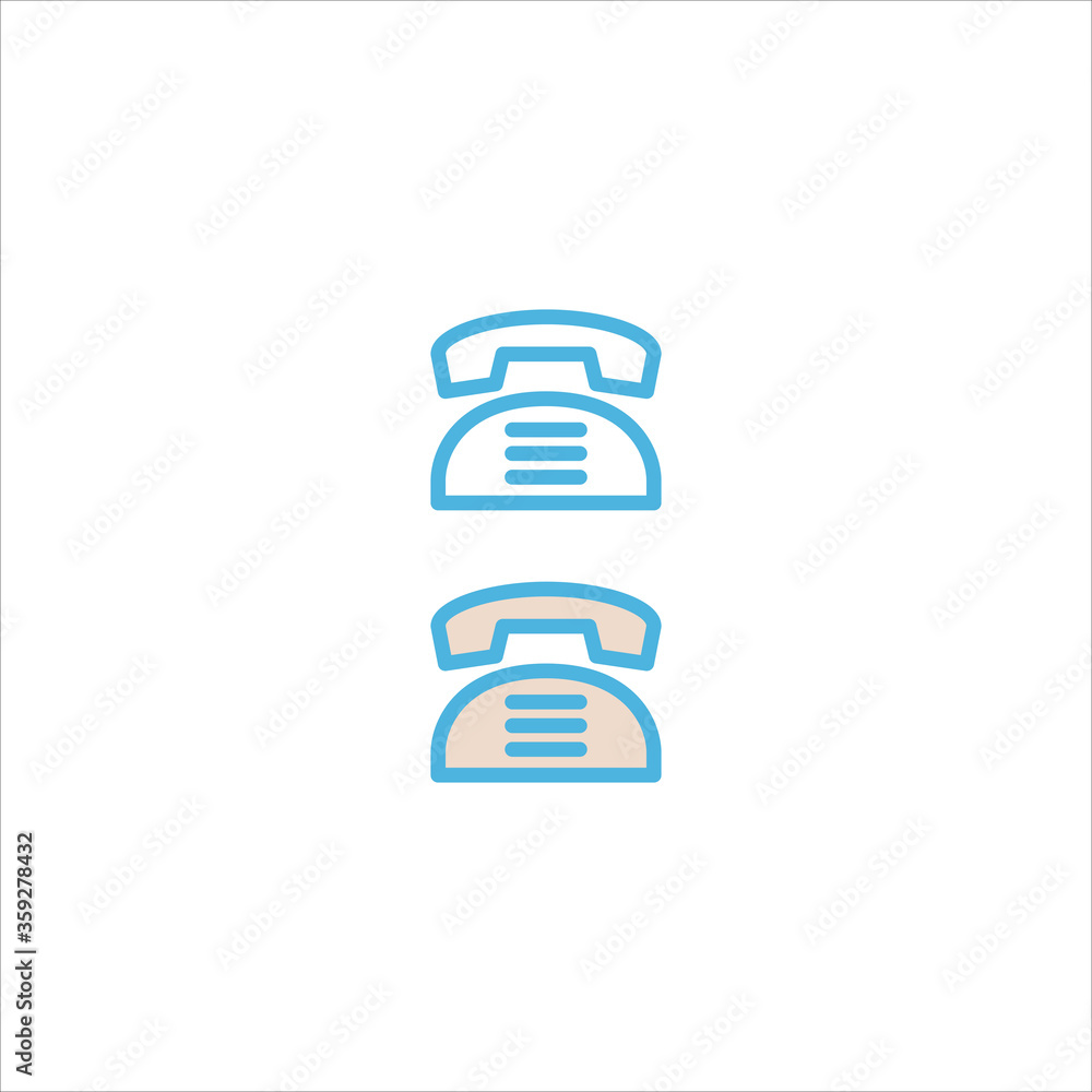 telephone icon flat vector logo design trendy telephone icon flat vector logo design trendy