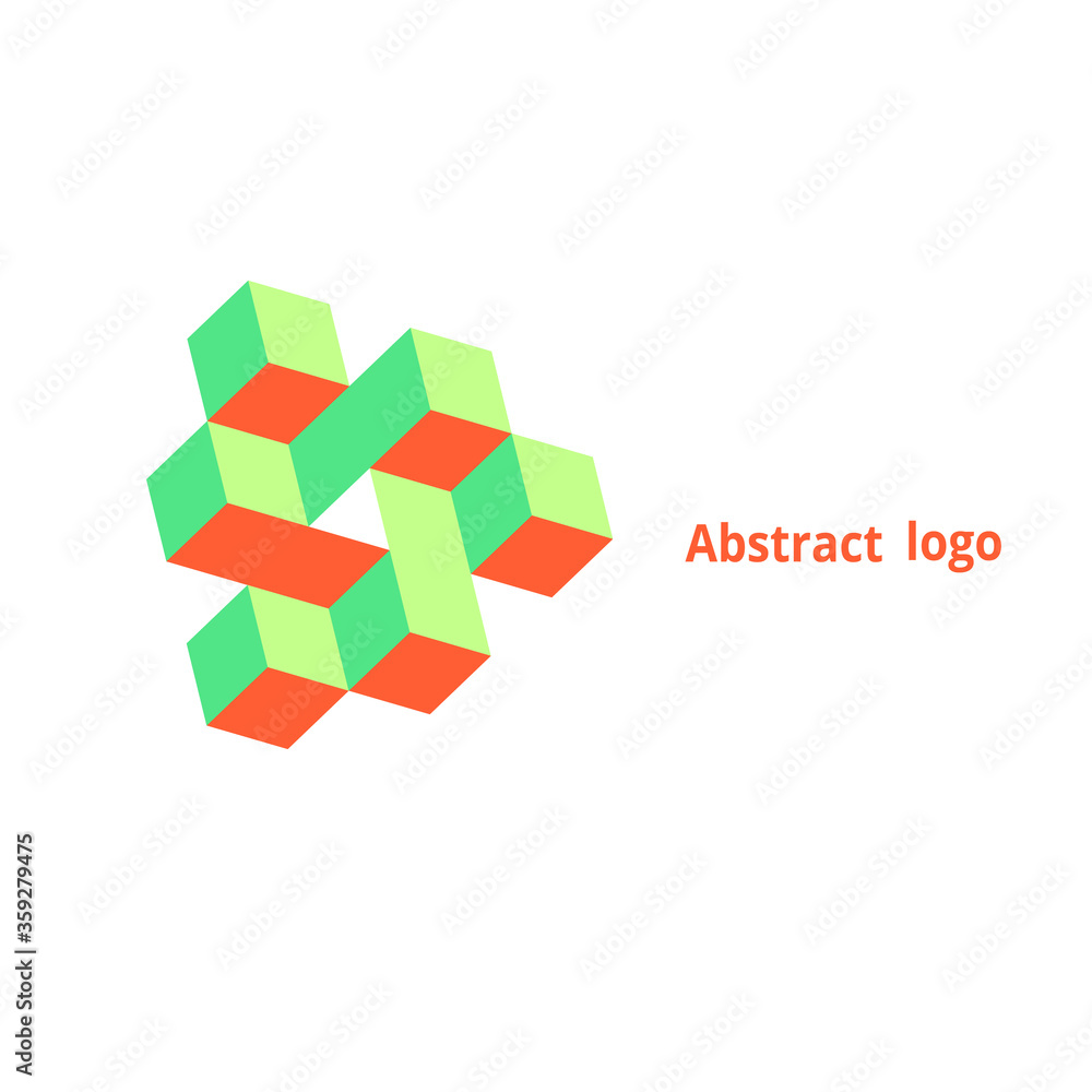 abstract geometric logo on a white background abstract geometric logo on a white background