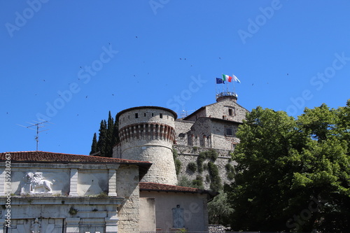 ancient castle in Brescia, a city in northern Italy photo