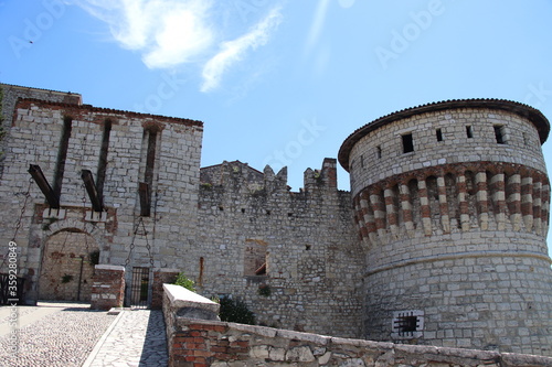 ancient castle in Brescia, a city in northern Italy photo