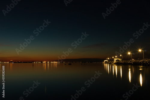 Night reflections on the Bay © steven