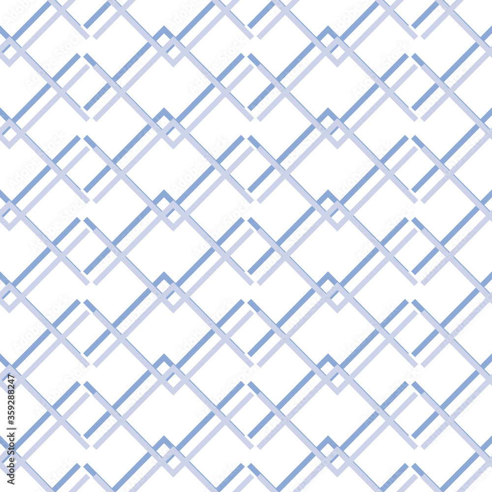 Fototapeta premium geo abstract blue white chevron square background design