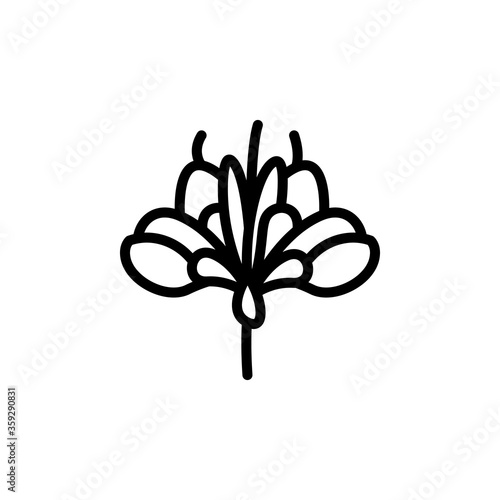 Canvas-taulu Safflower flower icon