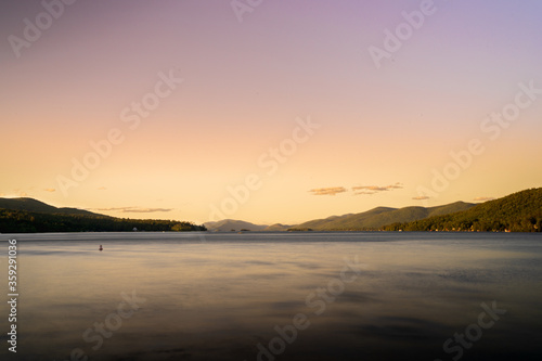 Summer Sunset on a Lake