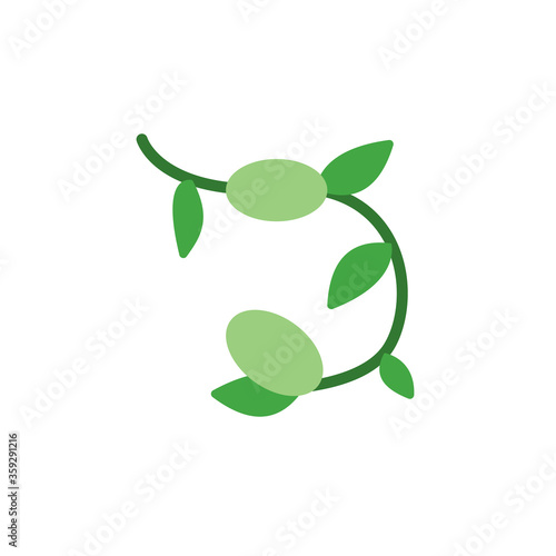 Olive leaf icon. Simple color vector elements of botanicals icons for ui and ux, website or mobile application