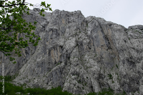 Anica Kuk mountain in the Paklenica National Park. Croatia, 28th April 2015. photo