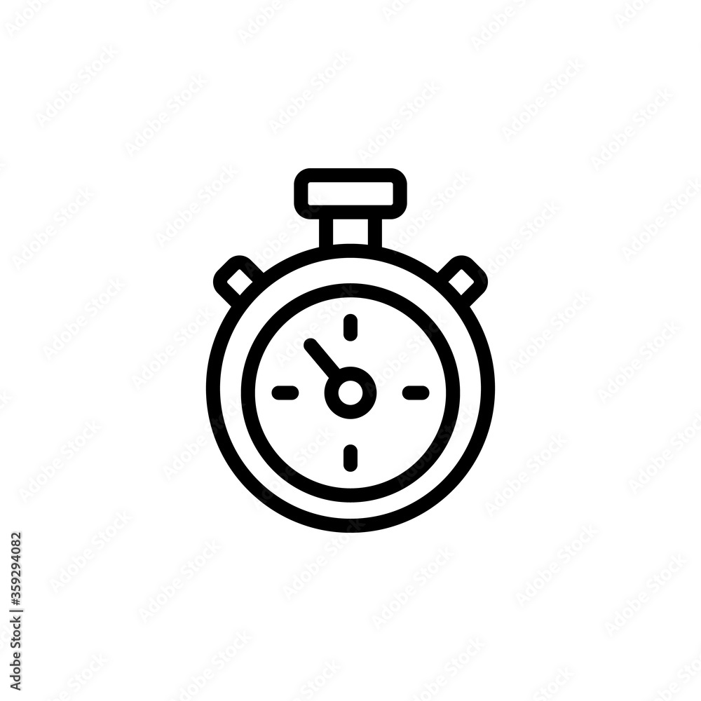 Stopwatch concept line icon. Simple element illustration. Stopwatch concept outline symbol design from golf set. Can be used for web and mobile Stopwatch concept line icon. Simple element illustration. Stopwatch concept outline symbol design from golf set. Can be used for web and mobile