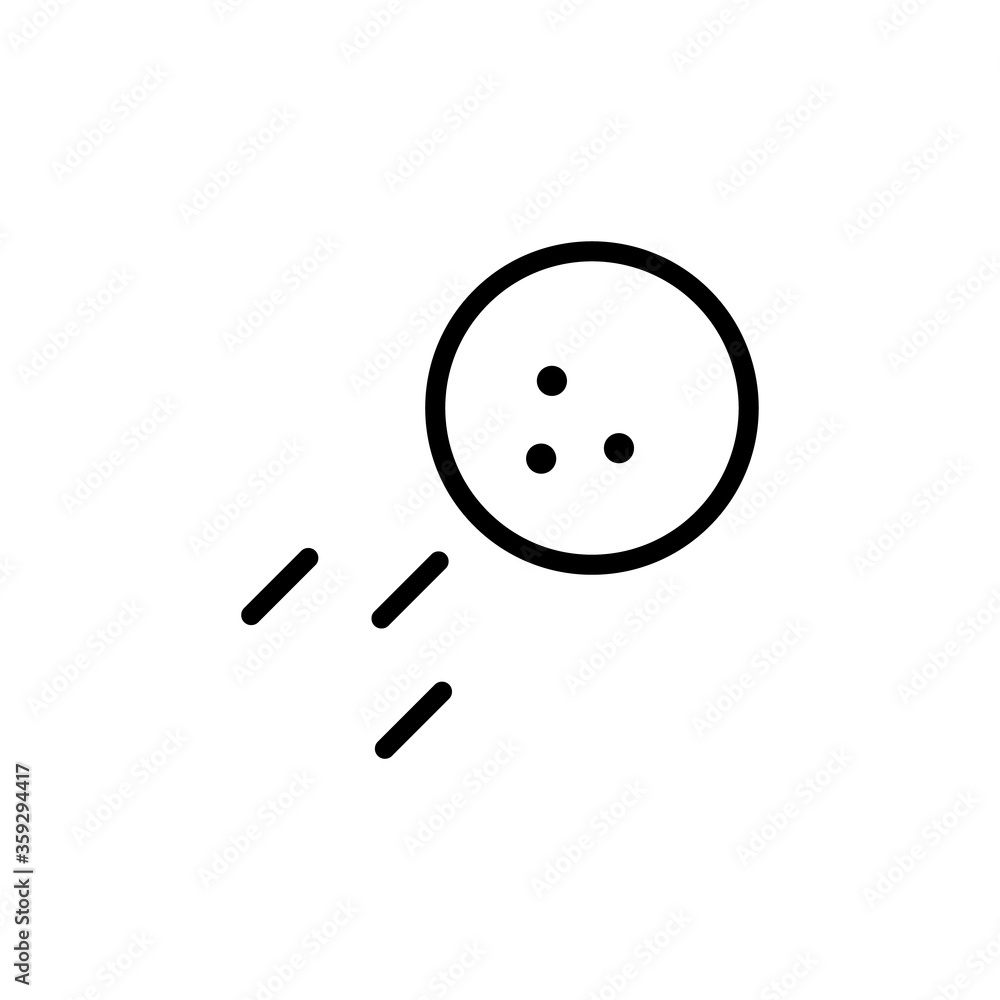 Golf ball, speed concept line icon. Simple element illustration. Golf ball, speed concept outline symbol design from golf set. Can be used for web and mobile Golf ball, speed concept line icon. Simple element illustration. Golf ball, speed concept outline symbol design from golf set. Can be used for web and mobile