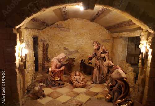 Foto Weihnachtskrippe orientalisch