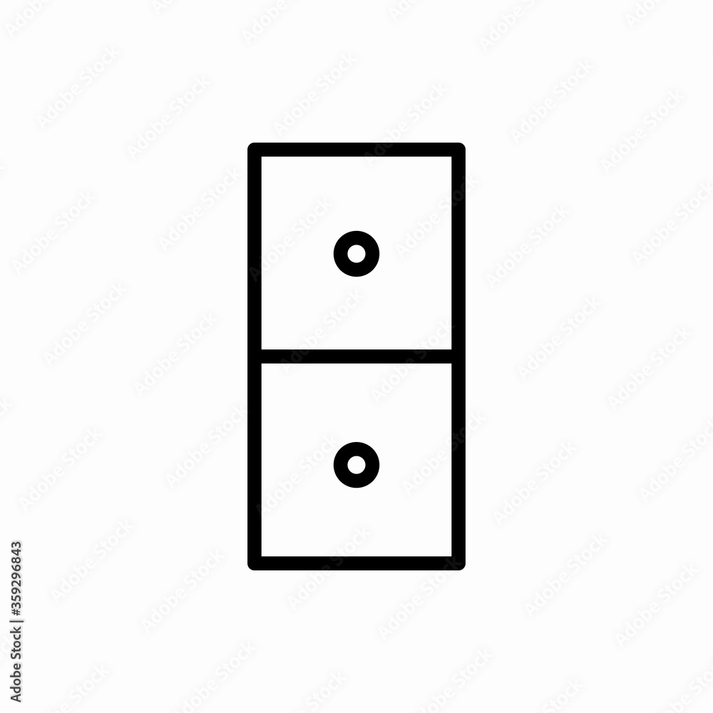 Outline domino icon.Domino vector illustration. Symbol for web and mobile Outline domino icon.Domino vector illustration. Symbol for web and mobile