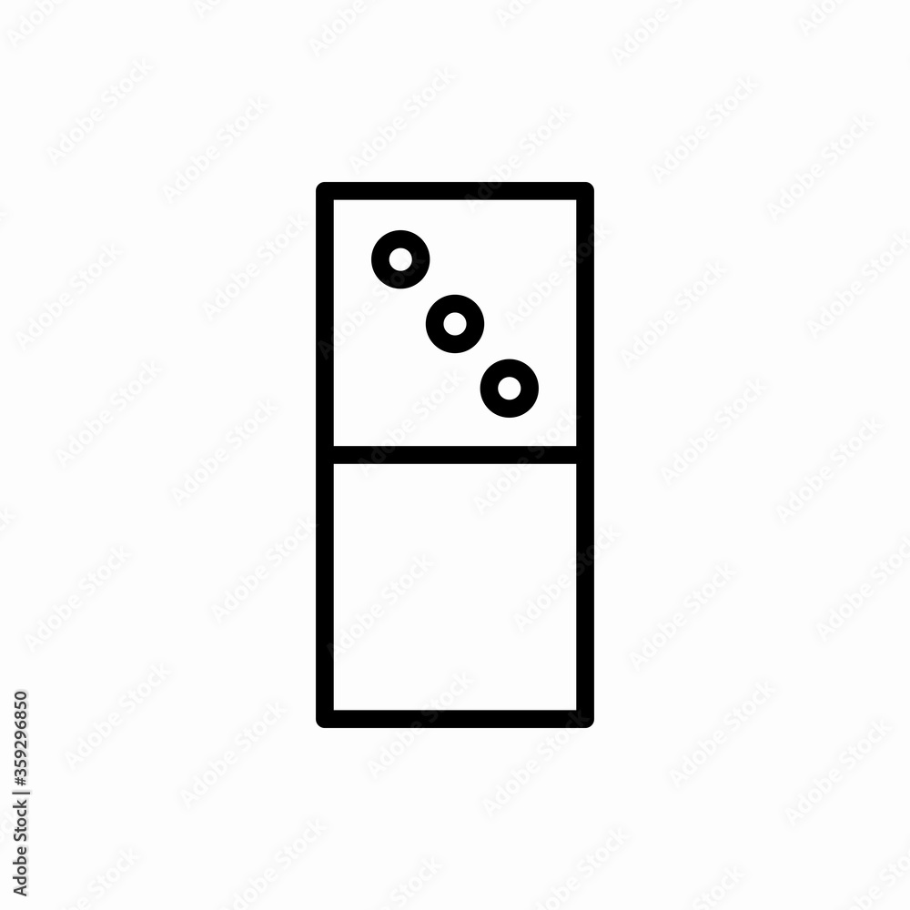 Outline domino icon.Domino vector illustration. Symbol for web and mobile Outline domino icon.Domino vector illustration. Symbol for web and mobile