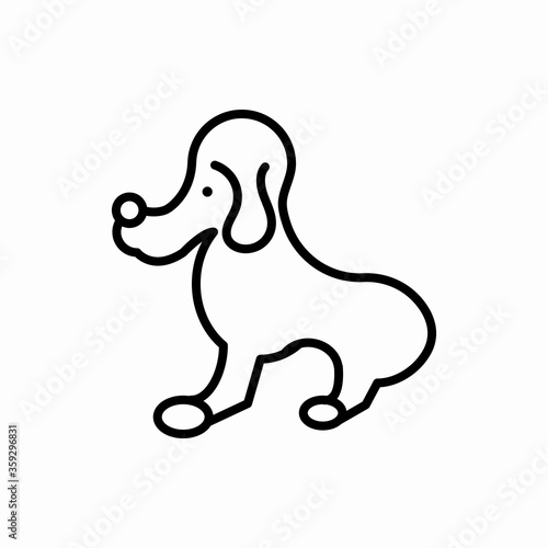 Outline dog icon.Dog vector illustration. Symbol for web and mobile