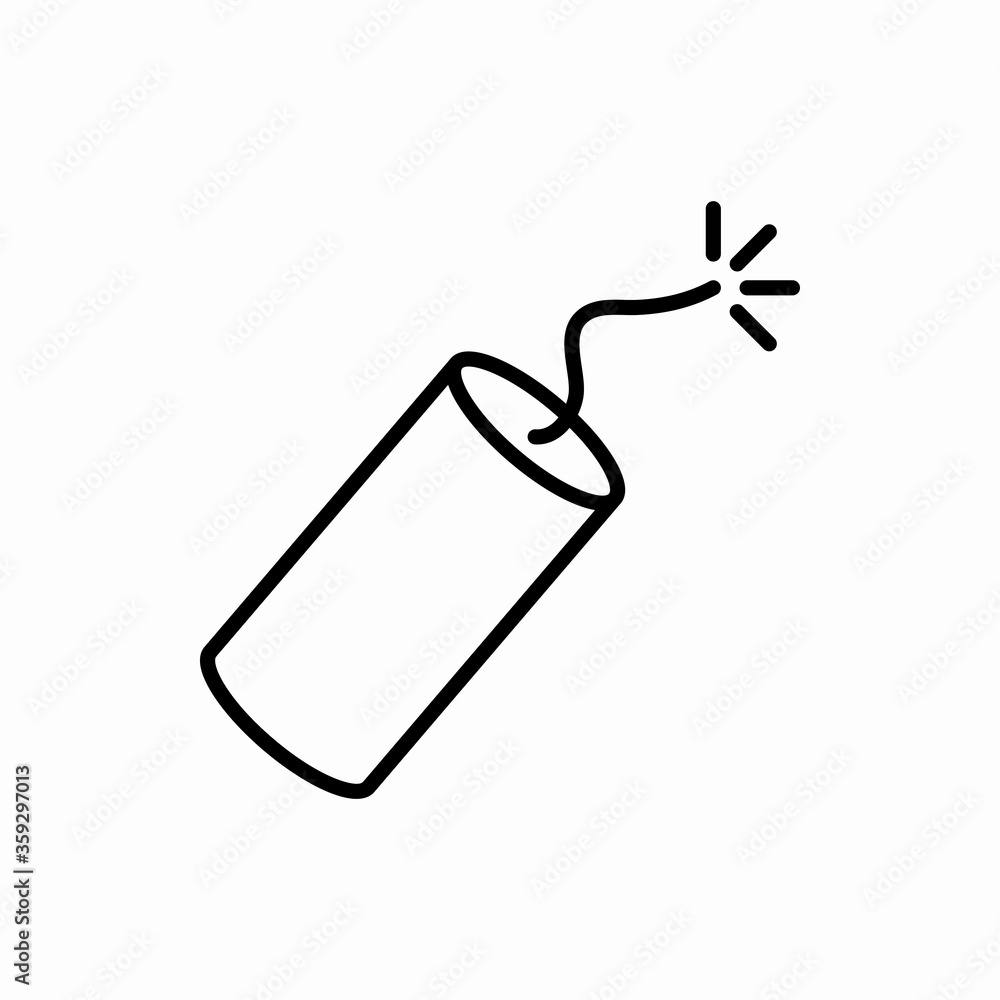 Outline dynamite icon.Dynamite vector illustration. Symbol for web and mobile Outline dynamite icon.Dynamite vector illustration. Symbol for web and mobile