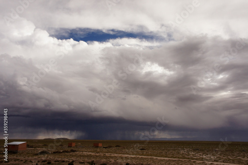Stormy clouds in the desert,Bolivia