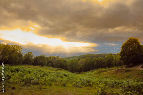 landscape with clouds