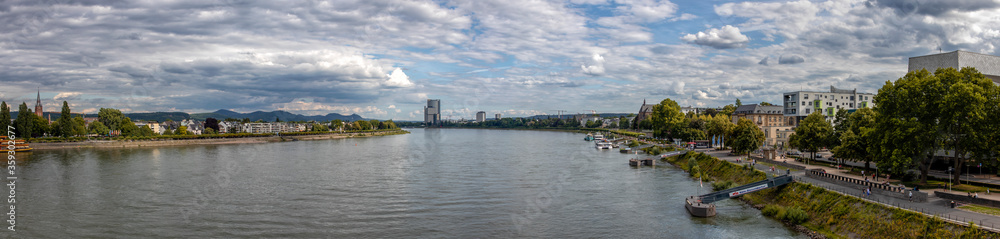 Panorama of Bonn in Germany on the Rhine river
