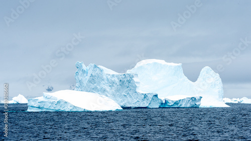 Beautiful view of the ice of Antarctica