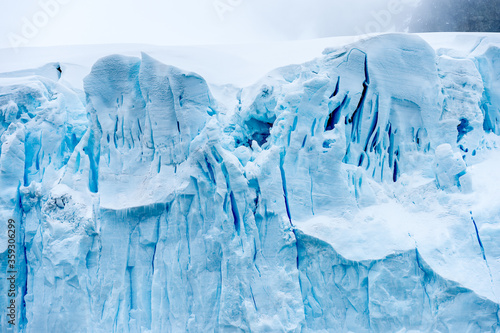 Beautiful view of the ice of Antarctica