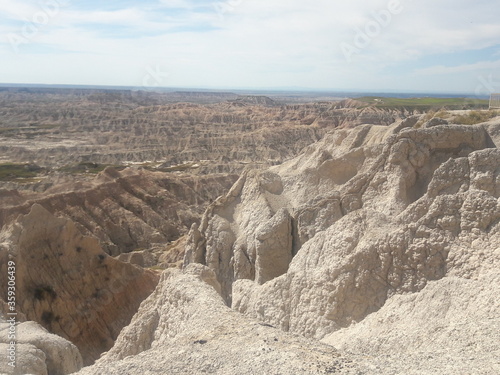 Badlands South Dakota arid desert landscape 2019 © CURTIS